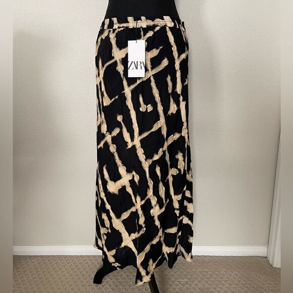 NWT Zara Flowy Print Midi Skirt - Picture 8 of 10